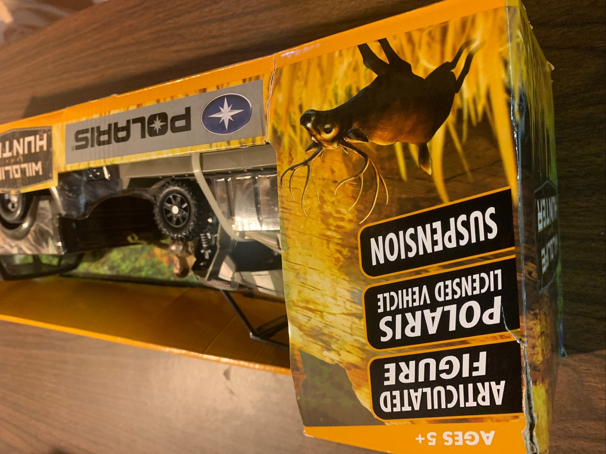 New-Ray Green Camo Pickup Truck With Polaris Razor and