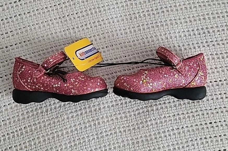 Sapatos infantis Kid Connection Mary Jane-rosa brilhante-tamanho 2-Valentine perfeito - Imagem 4 de 4