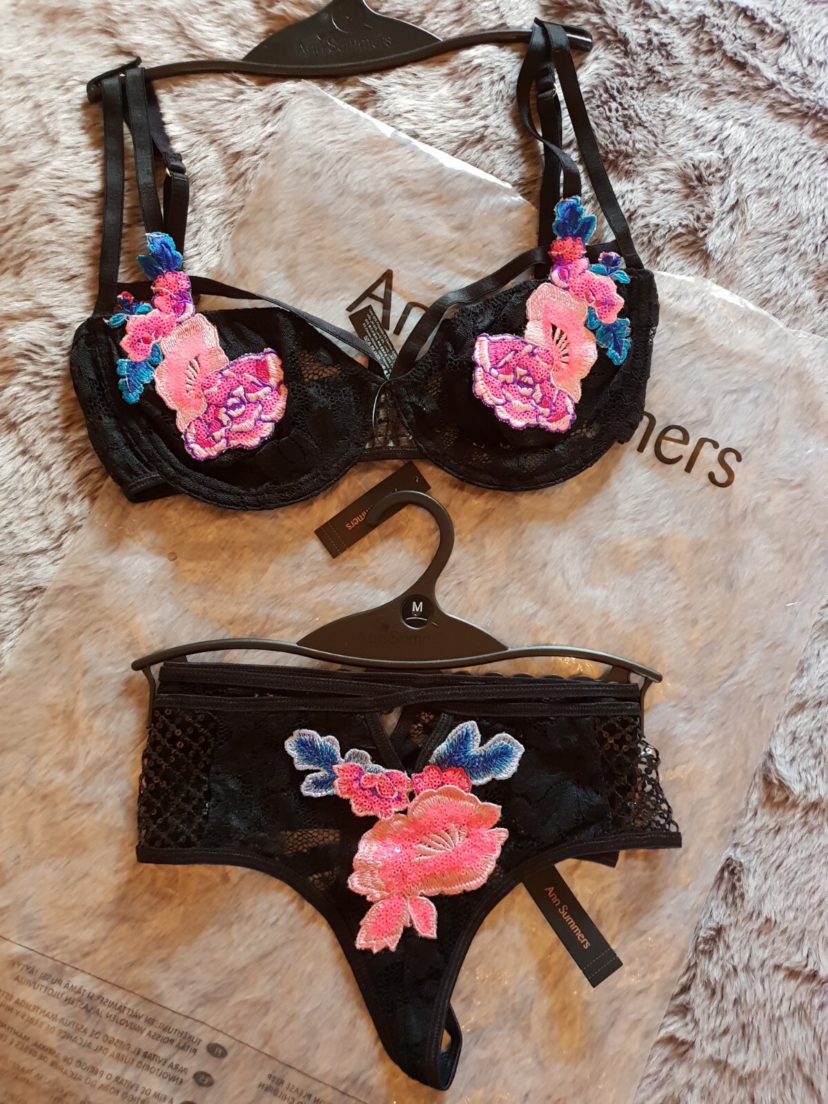 RRP 40£ sexy lingerie set Ann Summers bra M B brief knickers Victoria's Secret image 4