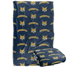 Quinnipiac University Logo Pattern Silky Touch Super Soft Throw Blanket