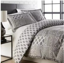 Southshore Fine Linens Global Patchwork Down Alt 3 Pc Comforter Set King