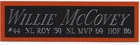 WILLIE MCCOVEY SAN FRANCISCO GIANTS NAMEPLATE AUTOGRAPHED SIGNED BASEBALL JERSEY