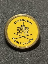Rare Stornoway Golf Club 3/4" Brass Stem Golf Marker - West Coast, Scotland