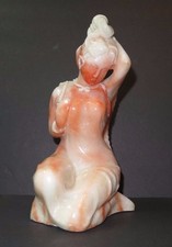 BN Beautiful LADY WOMAN Polished Marble Figurine Decor