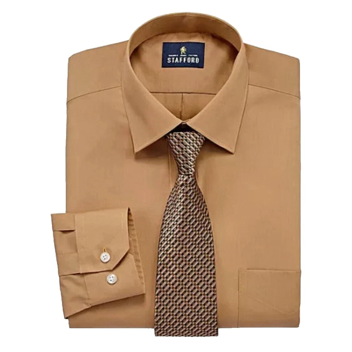 Camisas Sociais Stafford Poliéster para Homens