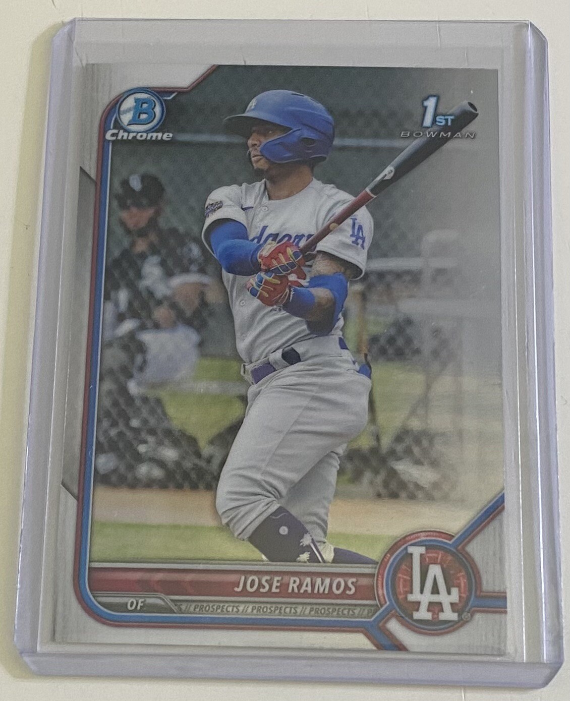 Jose Ramos 2022 Bowman Prospects Chrome 1st Bowman #BCP-129 Los Angeles Dodgers