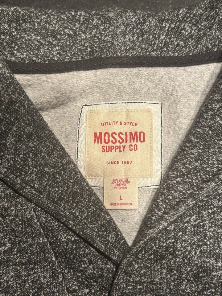 Cárdigan grande con botones blanco y negro con cuello Mossimo suéter súper cálido para hombre Foto 2 de 3