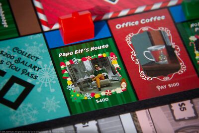 Monopoly Edizione ELF &ndash; Gioco Da Tavolo Ufficiale Del Film &ndash; Tema Natalizio