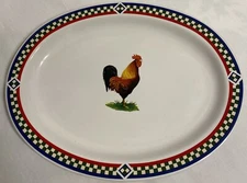INTERNATIONAL CHINA COMPANY BOB TIMBERLAKE "ELLA'S ROOSTER" #106  14" PLATTER