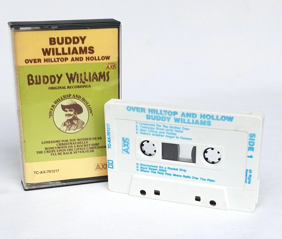 Buddy Williams–Over Hilltop And Hollow Cassette Compilation 1985 Australia - Image 2 of 2