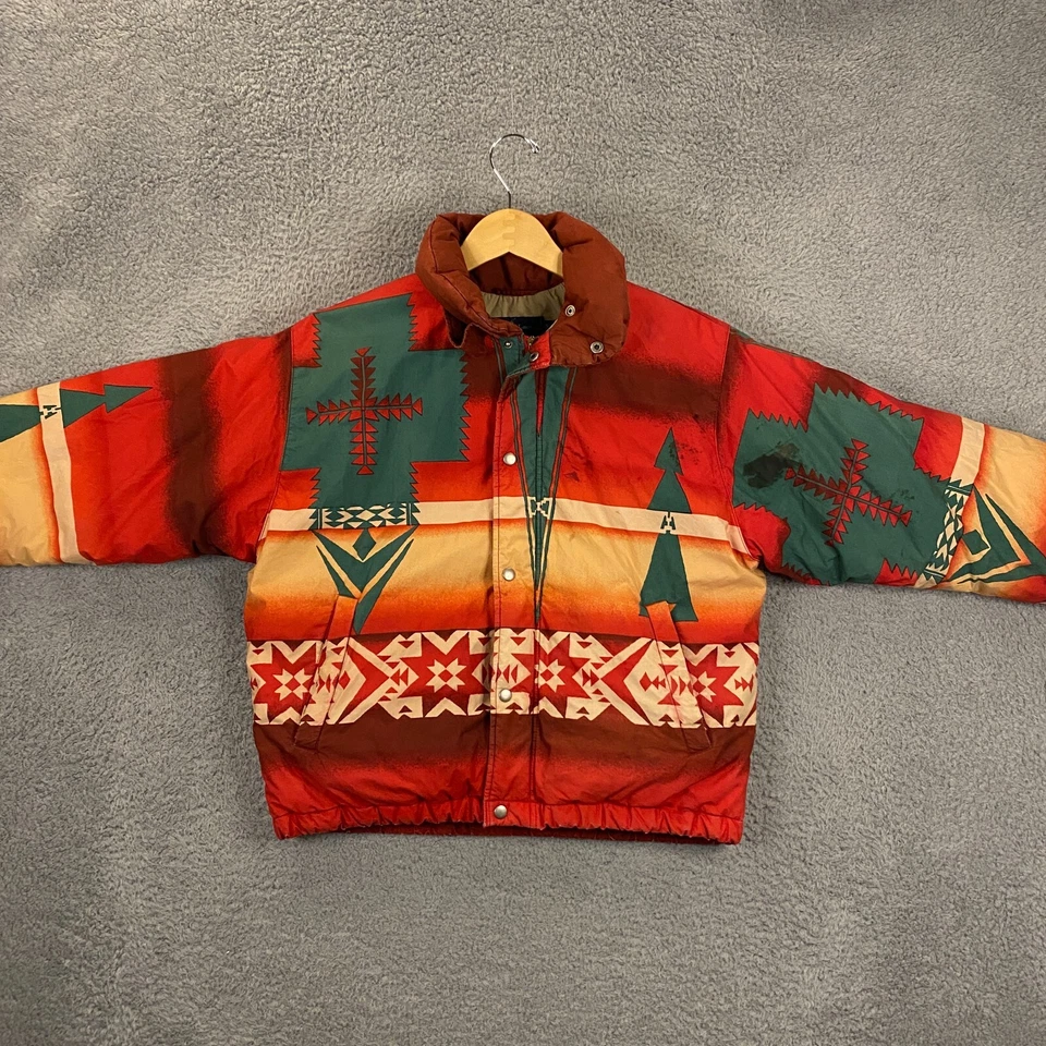 Ralph Lauren OG Fireball Jacket Mens Small Aztec Down Puffer Polo RARE Vintage - Image 4 of 4