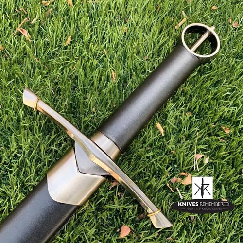 Irish Celtic Medieval Knight Warrior Arming Sword w/ Scabbard - CUSTOM ENGRAVED