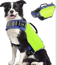 Pawaboo Reflective Dog Life Jacket, Large Dog Safety Vest With Pull Handle