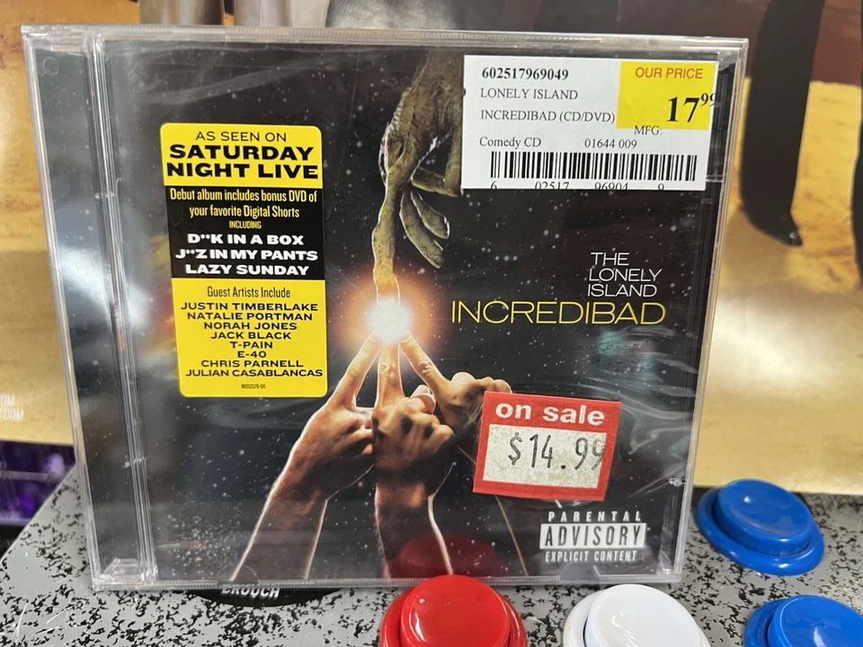 2009 The Lonely Island Incredibad Sealed CD + Promo Poster + Condom Samberg SNL Foto 3 de 4