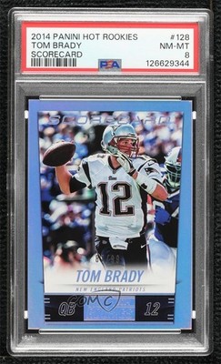 2014 Panini Hot Rookies Scorecard 87/99 Tom Brady #128 04cw