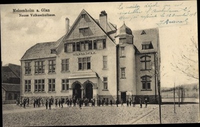 Ak Meisenheim am Glan Pfalz, Neues Volksschulhaus, Volksschule - 10568528