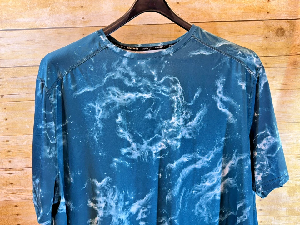 RUSSELL DRI-POWER 360° PERFORMANCE TEE T-SHIRT SS BLUE SPACE MEN'S 3XL ⛳GUC⛳ - Image 2 of 4