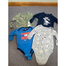 Baby Boy 6 Month Long Sleeve Bodysuit Lot