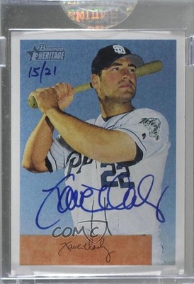 2006 Bowman Originals Buyback 15/21 Xavier Nady (2002 Heritage) #125 Auto u4m