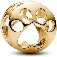 Charms for Bracelets Travel Marine Animals Beads Dangle Openwork Paw Charm 