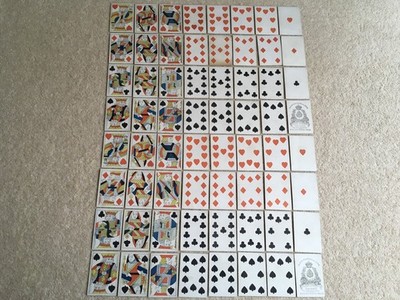 C1845-55 ÄRA X2 BANCKS BRÜDER SPÄTE JAGD SPIELKARTEN BEZIQUE SPIELKARTENSET