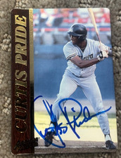 1995 Action Packed Minor League Curtis Pride signed autographed card #45