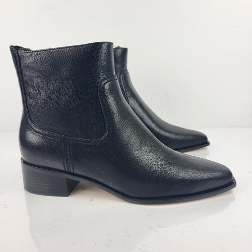 Cole Haan Naia Women's Booties Pointed Toe Block Heel Black Size US 9 B - Picture 3 of 7