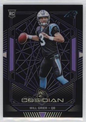 2019 Panini Obsidian Rookies Electric Etch Purple 8/75 Will Grier Rookie RC 1k9