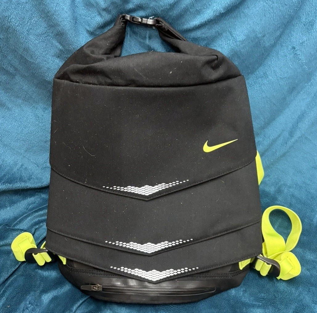 Nike Mog Bolt  Backpack Black Volt Gym Bag Running Training 