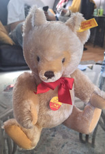 Steiff Original Teddy Bear Mohair Jointed 12"  Steiff Club USA Magazines