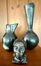 Vintage 1920’s Brutalist Art Deco Franz Hagenauer Style Bust Woman Sculpture MCM