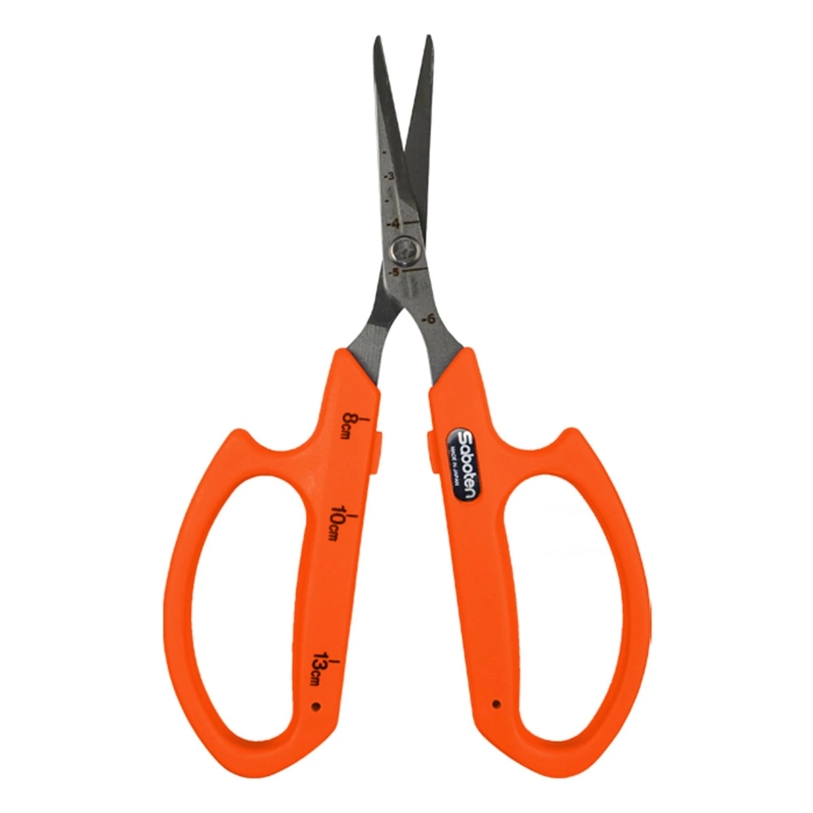 Saboten Stainless Steel Angled Blade Trimming Scissors Orange PT-13 160mm Pre...