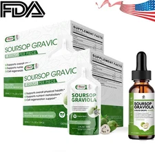 60~600ml Soursop Graviola Extract Liquid Drop Immune Digestive Support