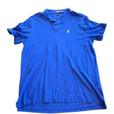 Polo Ralph Lauren Men's Polo Shirt Blue XL Cotton Classic Fit Short Sleeve