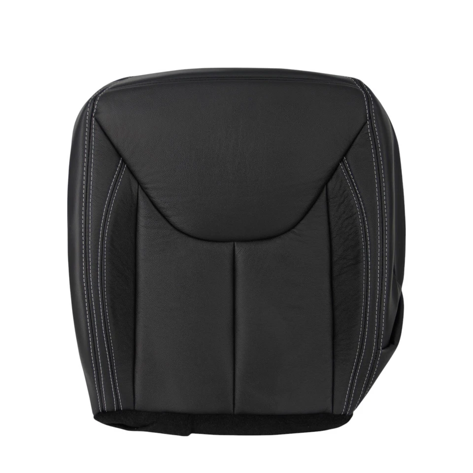 Cubierta de asiento de cuero genuino negra para Jeep Wrangler Rubicon 2011-2017 Foto 3 de 4