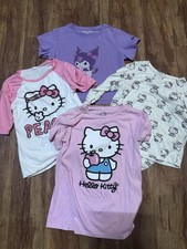 Sanrio Hello Kitty Kuromi Bundle Lot of 4 Shirts Girls Size 12 Short Sleeve  Lo