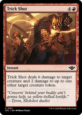 Trick Shot 151 Common Outlaws of Thunder Junction Magic: The Gathering Near Mint