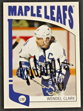 Wendel Clark Signed 2005 In The Game Card #111 Toronto Maple Leafs