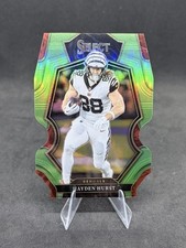 2022 Panini Select #122 Hayden Hurst Neon Green Prizm Die Cut /299 Bengals
