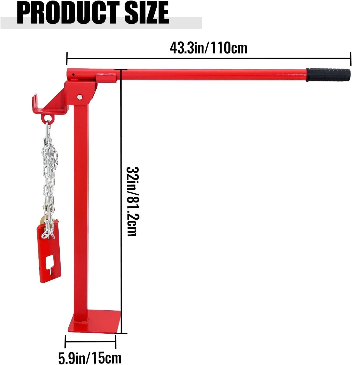 T Post Puller Fence Post Puller Heavy Duty Fence Post Puller Lifting Chain