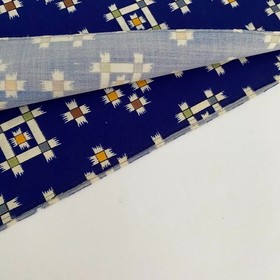 Dark Cobalt Wool UnUsed BOLT By the Yard Japanese Kimono Fabric BW79