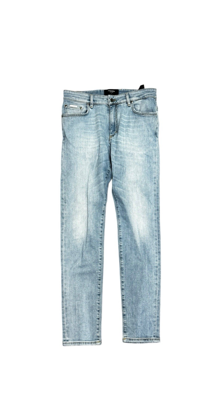 Represent Essential Destroy Light Blue Jeans Stra… - image 1