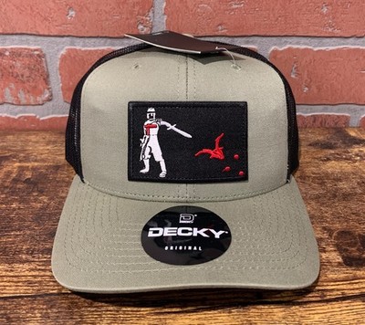 Blackbeard Flag Knights Templar Decky 6021 Mid Profile Trucker Snapback Hat