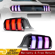 RGB LED Tail Light For 2015-2023 Ford Mustang w/Animation&Sequential Turn Signal