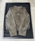 Framed Civil War Confederate CSA Gray Wool Uniform Jacket With CSA Buttons