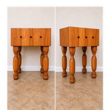 Vintage Butcher Block Island 1980s