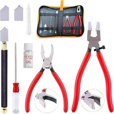 Glass Cutting Tool Set Kit, Nipper Running Plier Breaking A KIT