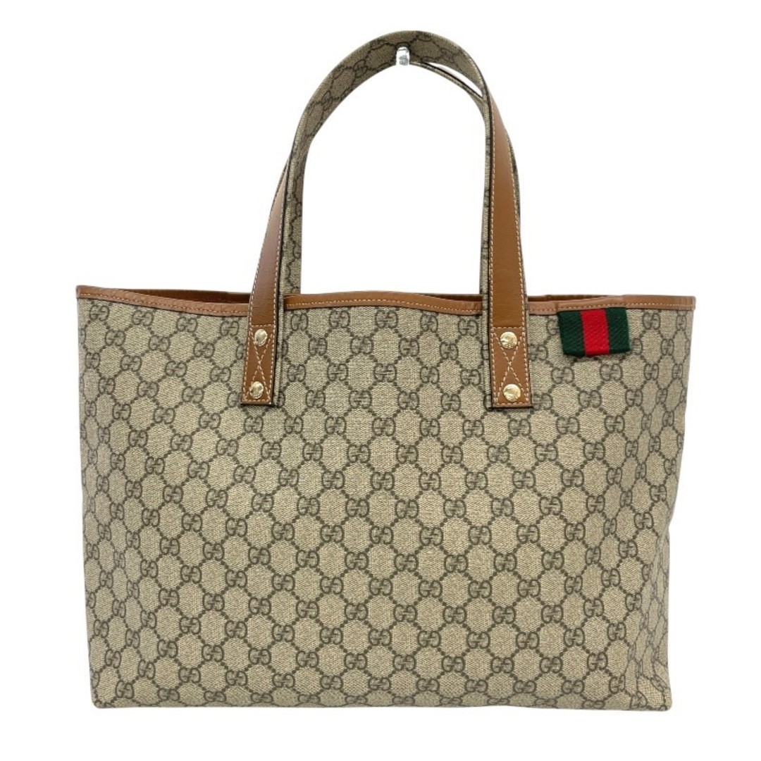 GUCCI GG Supreme Sherry Line PVC Tote Bag for Women 211134