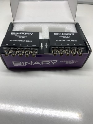 BINARY B-200-5COAX-HDIR, HDMI Ext./COAX/HDTV, 5 COAX, MINT Cond., Open Box