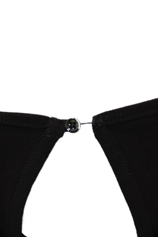 Mono Michael Stars para mujer cintura elástica manga 3/4 pierna recta negro talla L Foto 4 de 4